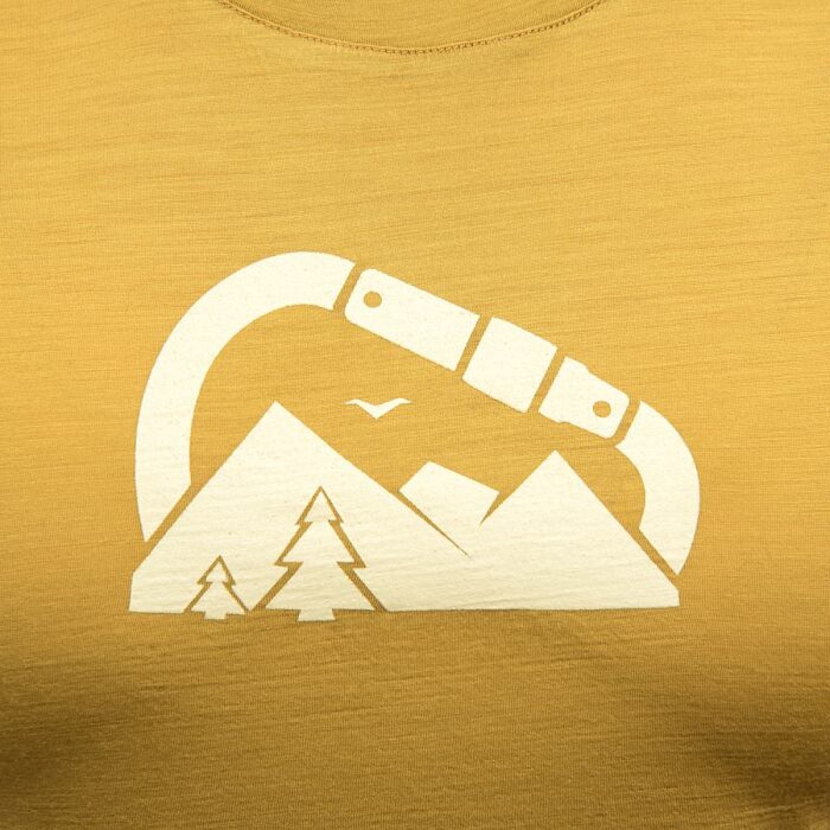Women's T-shirt MERINO AIR Summit mustard SENSOR - view 5 - Extreme-bg.com Women's T-shirt MERINO AIR Summit mustard SENSOR - view 5