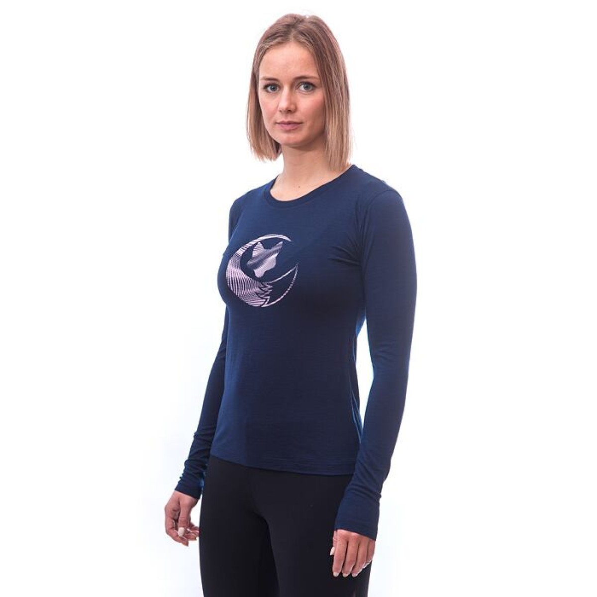 Дамска мерино блуза MERINO ACTIVE PT FOX deep blue SENSOR - изглед 4