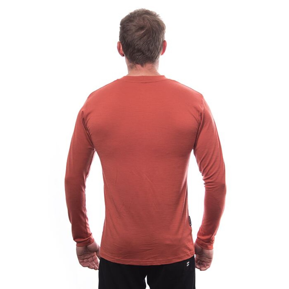 Мъжка мерино тениска с дълъг ръкав MERINO ACTIVE SNSR terracotta SENSOR - изглед 5 - Extreme-bg.com Мъжка мерино тениска с дълъг ръкав MERINO ACTIVE SNSR terracotta SENSOR - изглед 5