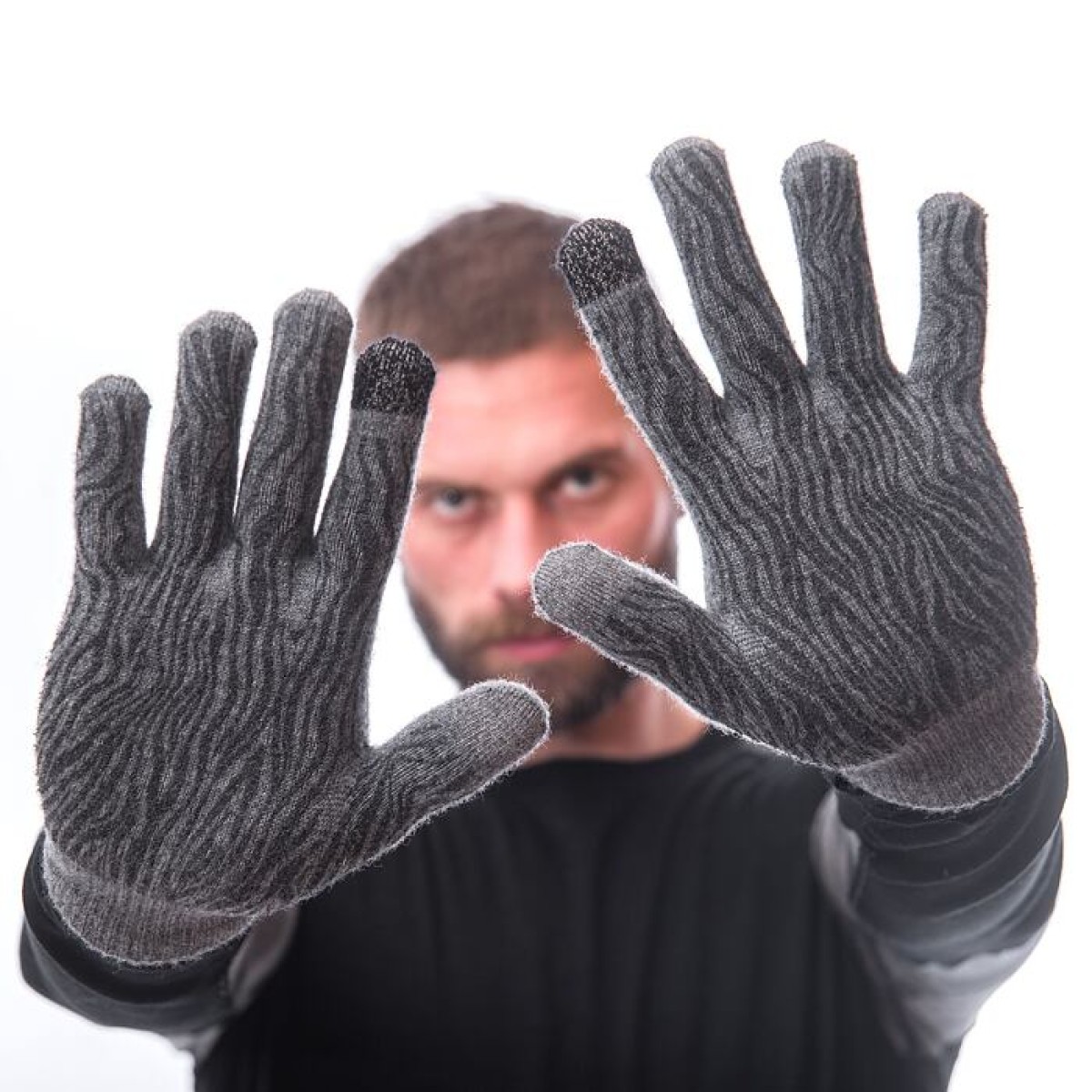 Merino Gloves SENSOR GRY SENSOR - view 4 - Extreme-bg.com Merino Gloves SENSOR GRY SENSOR - view 4