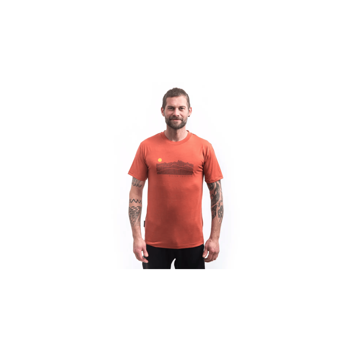 Мъжка мерино тениска ACTIVE SUNRIS terracotta SENSOR - изглед 6 - Extreme-bg.com Мъжка мерино тениска ACTIVE SUNRIS terracotta SENSOR - изглед 6