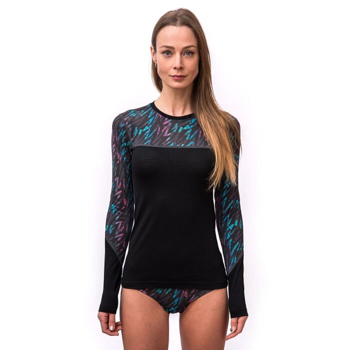Дамска мерино блуза IMPRESS BLK/STRIPES SENSOR - изглед 5 - Extreme-bg.com Дамска мерино блуза IMPRESS BLK/STRIPES SENSOR - изглед 5