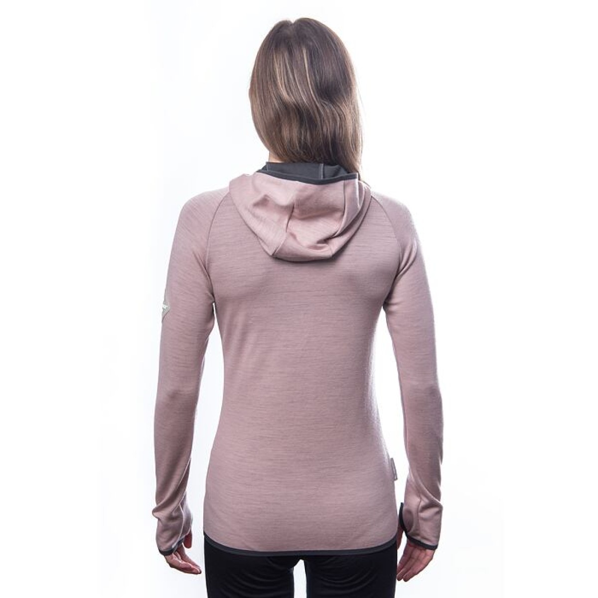 Дамски мерино суичър с полар MERINO UPPER Triglav dusty pink SENSOR - изглед 5 - Extreme-bg.com Дамски мерино суичър с полар MERINO UPPER Triglav dusty pink SENSOR - изглед 5
