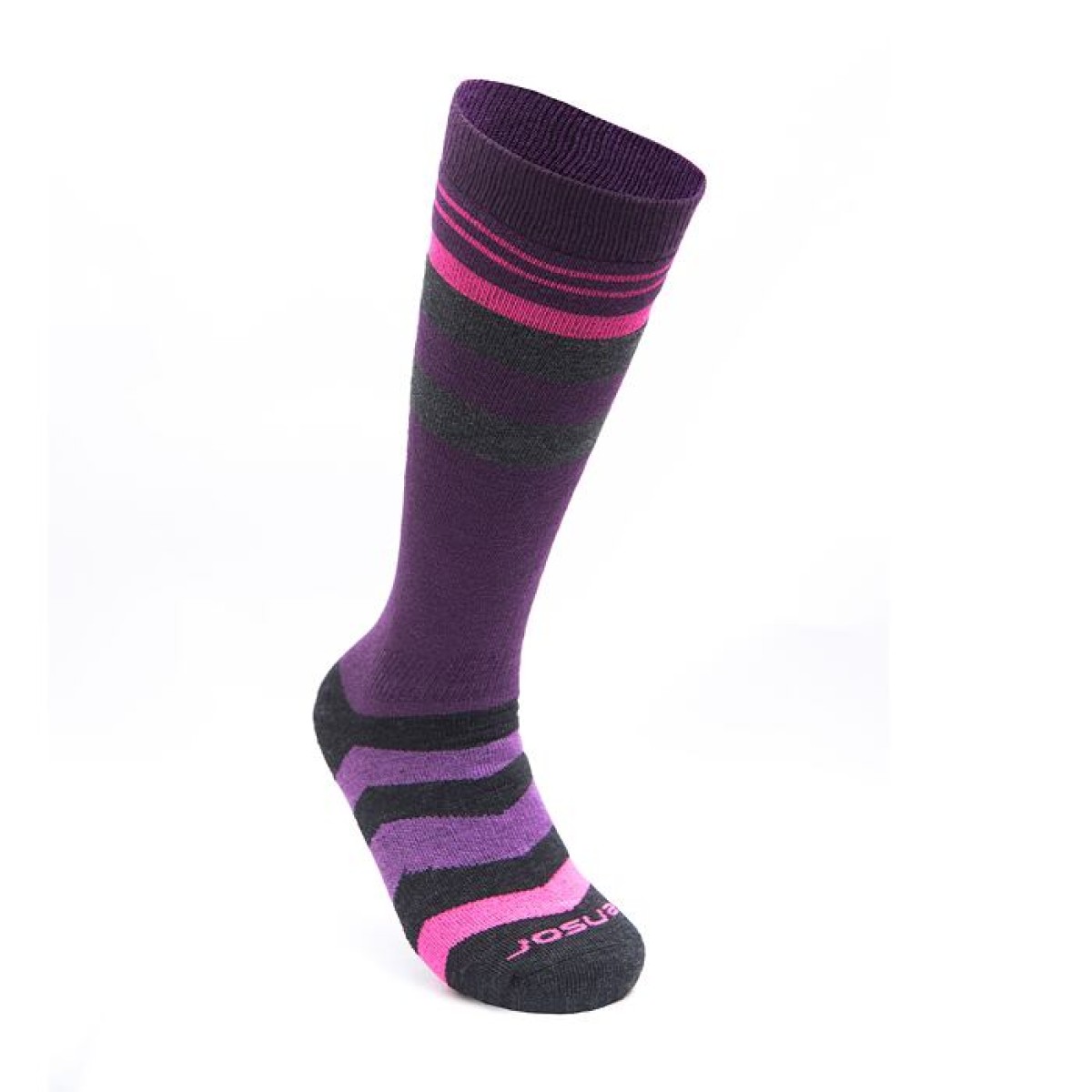 Merino ski socks Slope pink SENSOR - view 4