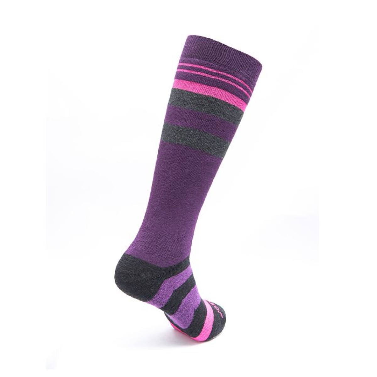 Merino ski socks Slope pink SENSOR - view 3