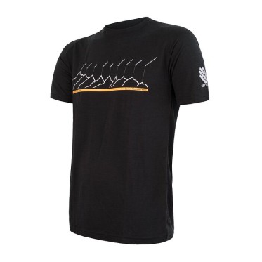 Man's T-shirt RJ Everest black SENSOR - view 1