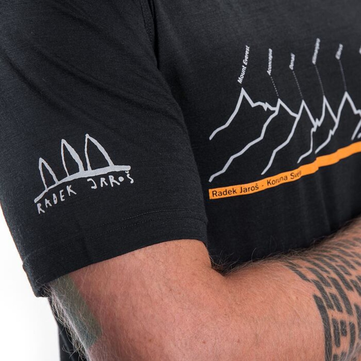 Man's T-shirt RJ Everest black SENSOR - view 7
