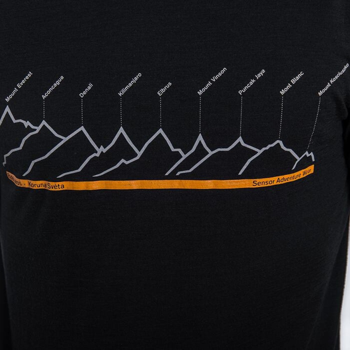 Man's T-shirt RJ Everest black SENSOR - view 8