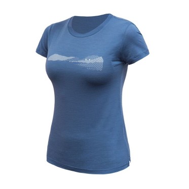 Lady's T-shirt Hills riviera blue SENSOR - view 1