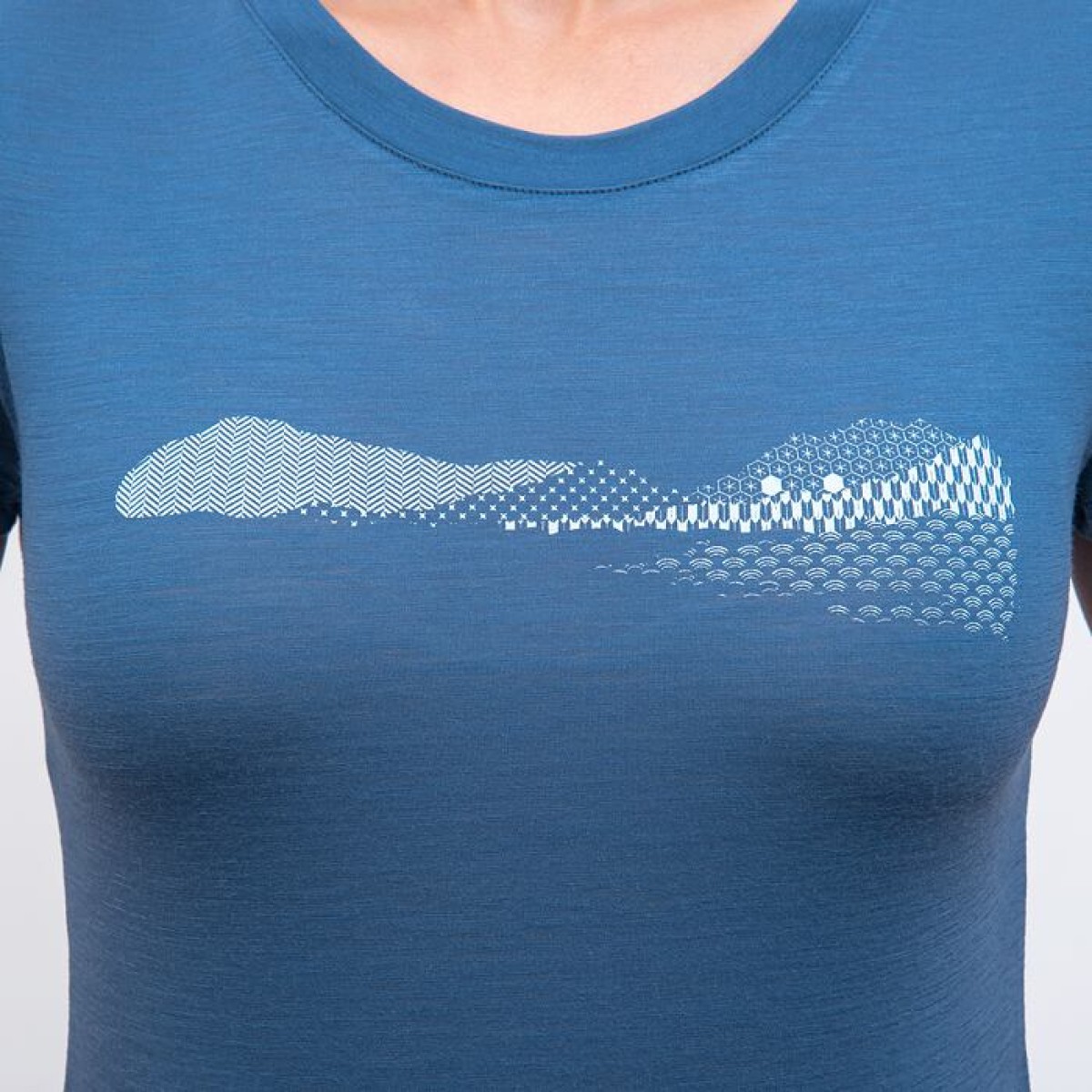 Lady's T-shirt Hills riviera blue SENSOR - view 4 - Extreme-bg.com Lady's T-shirt Hills riviera blue SENSOR - view 4