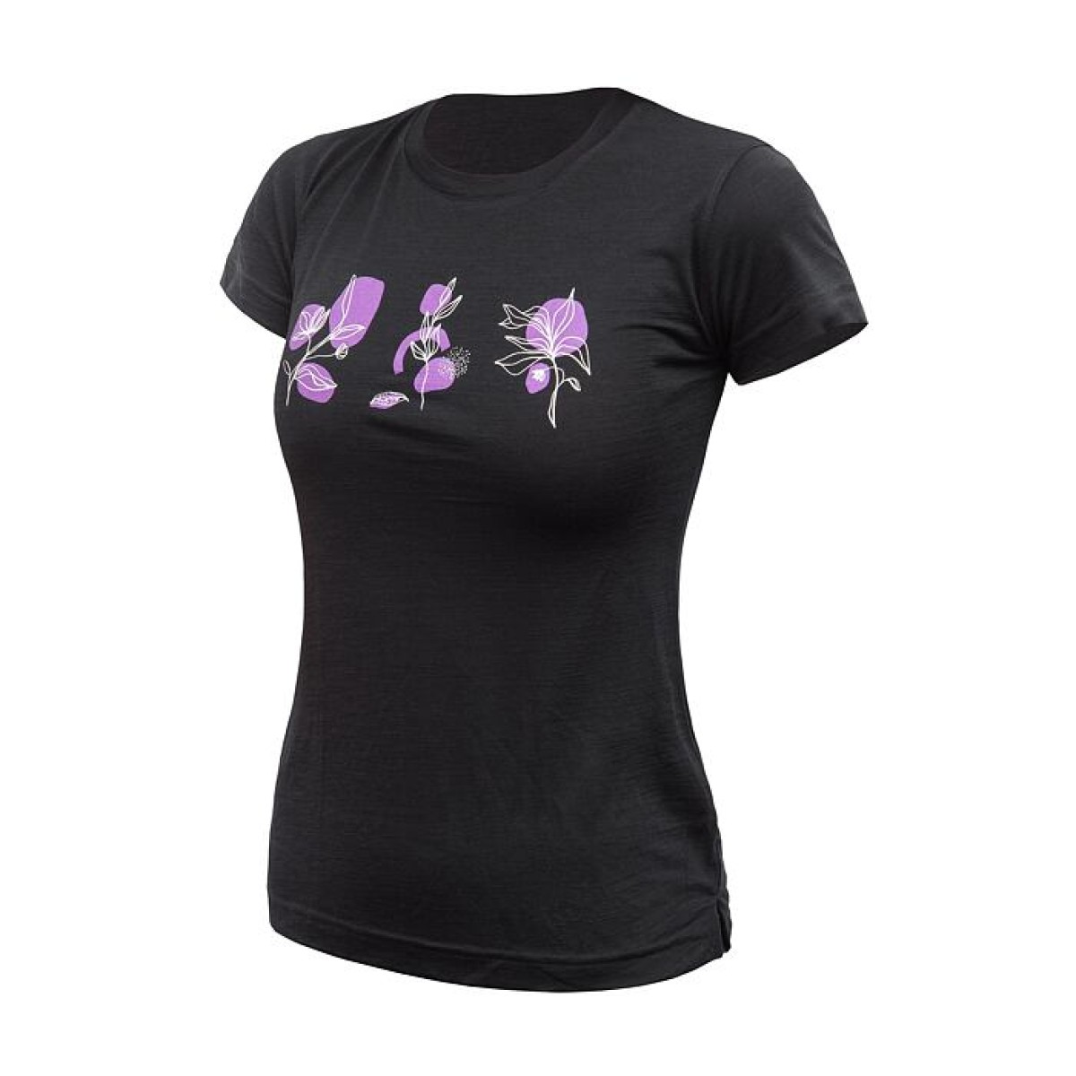 Lady's T-shirt Bloom black SENSOR - view 2 - Extreme-bg.com Lady's T-shirt Bloom black SENSOR - view 2