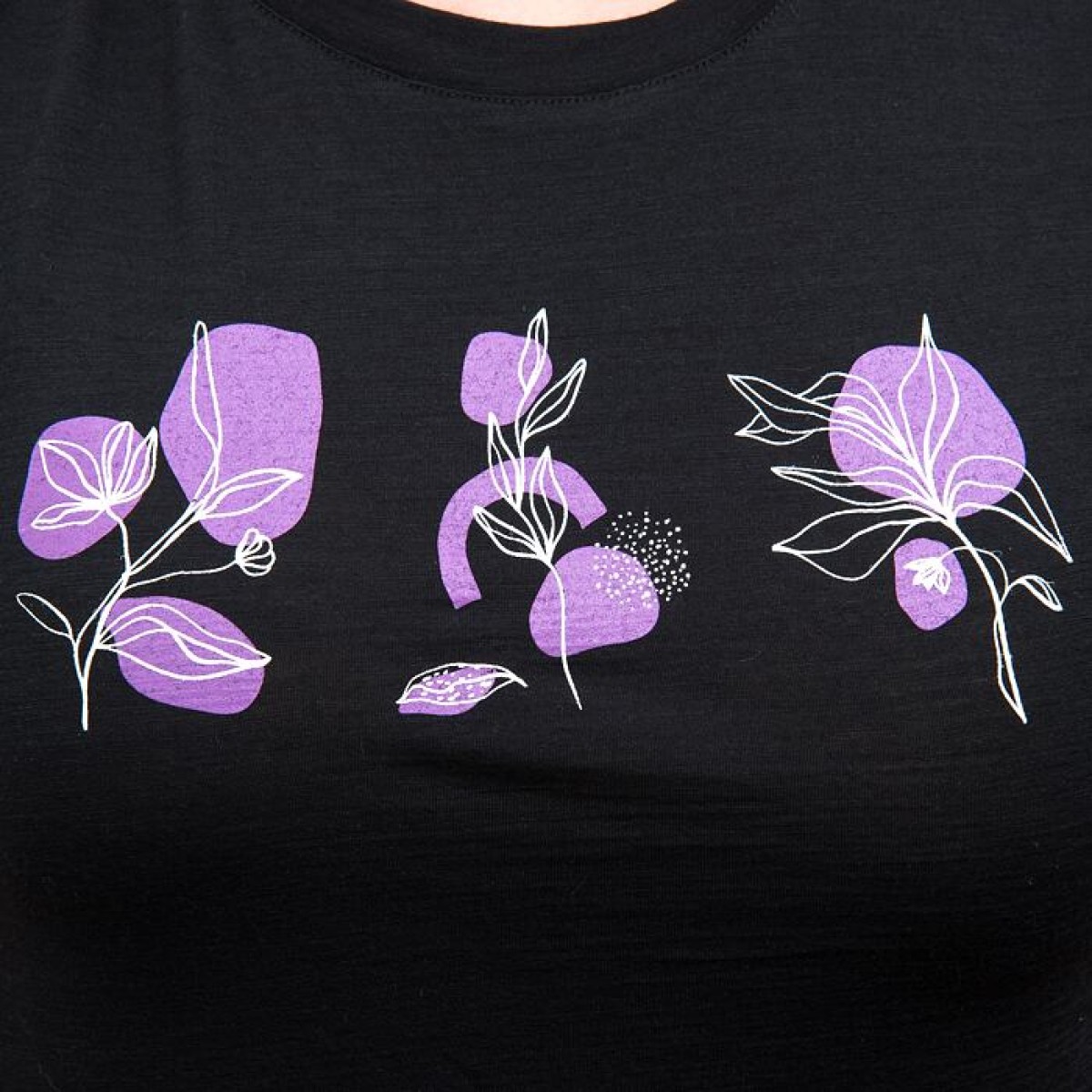 Lady's T-shirt Bloom black SENSOR - view 5 - Extreme-bg.com Lady's T-shirt Bloom black SENSOR - view 5
