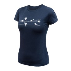 Дамска мерино тениска Songbirds DPBLUE