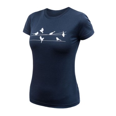 Дамска мерино тениска Songbirds DPBLUE SENSOR - изглед 1